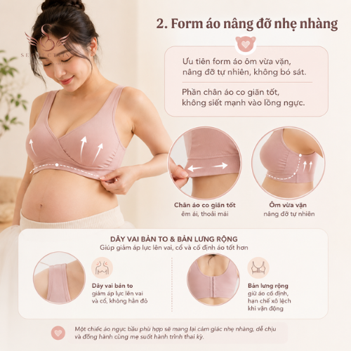 Áo ngực bầu: Cách chọn áo nâng đỡ nhẹ nhàng, thoải mái cho mẹ trong thai kỳ áo ngực bầu
