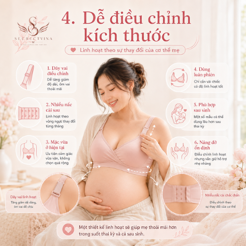 Áo ngực bầu: Cách chọn áo nâng đỡ nhẹ nhàng, thoải mái cho mẹ trong thai kỳ áo ngực bầu
