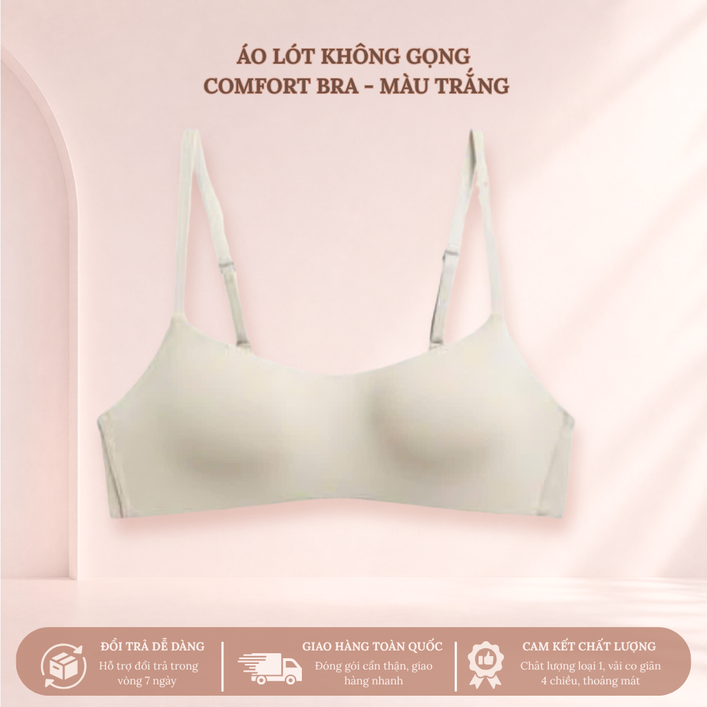ÁO LÓT KHÔNG GỌNG 3 SecretVina Áo Lót Không Gọng Comfort Bra Mềm Mại Nâng Đỡ Tự Nhiên