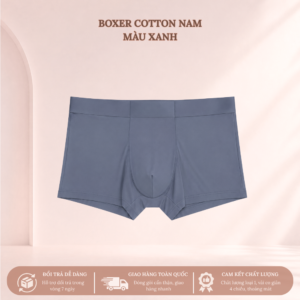 SecretVina Quần Lót Nam Boxer Cotton Mềm Mại Thoáng Khí Kháng Khuẩn Hằng Ngày