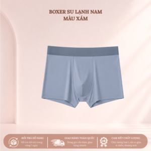 SecretVina Quần Lót Nam Boxer Su Lạnh Co Giãn 4 Chiều Thoáng Mát Không Bí Bách