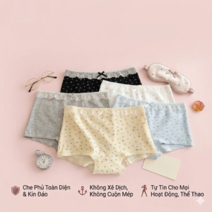Quần Lót Nữ Boxer SecretVina – Xu Hướng Nội Y Hiện Đại Mang Đến Sự Thoải Mái Tối Đa quan-lot-nu-boxer
