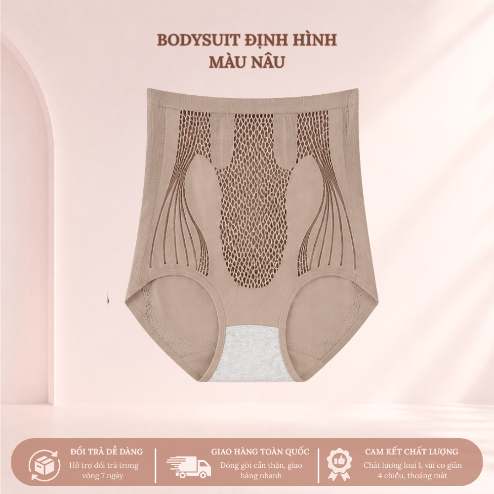 QUẦN ĐỊNH HÌNH ĐÙI 5 SecretVina Bodysuit Định Hình Nâng Mông Gọn Eo Tôn Dáng Tự Nhiên