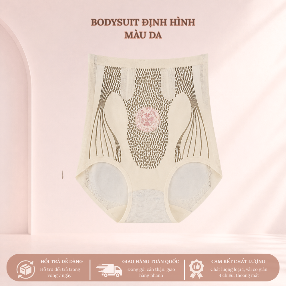 QUẦN ĐỊNH HÌNH ĐÙI 6 SecretVina Bodysuit Định Hình Nâng Mông Gọn Eo Tôn Dáng Tự Nhiên
