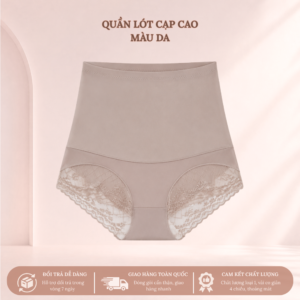 SecretVina Quần Lót Cạp Cao Ôm Bụng Nhẹ Che Bụng Dư Co Giãn Thoải Mái