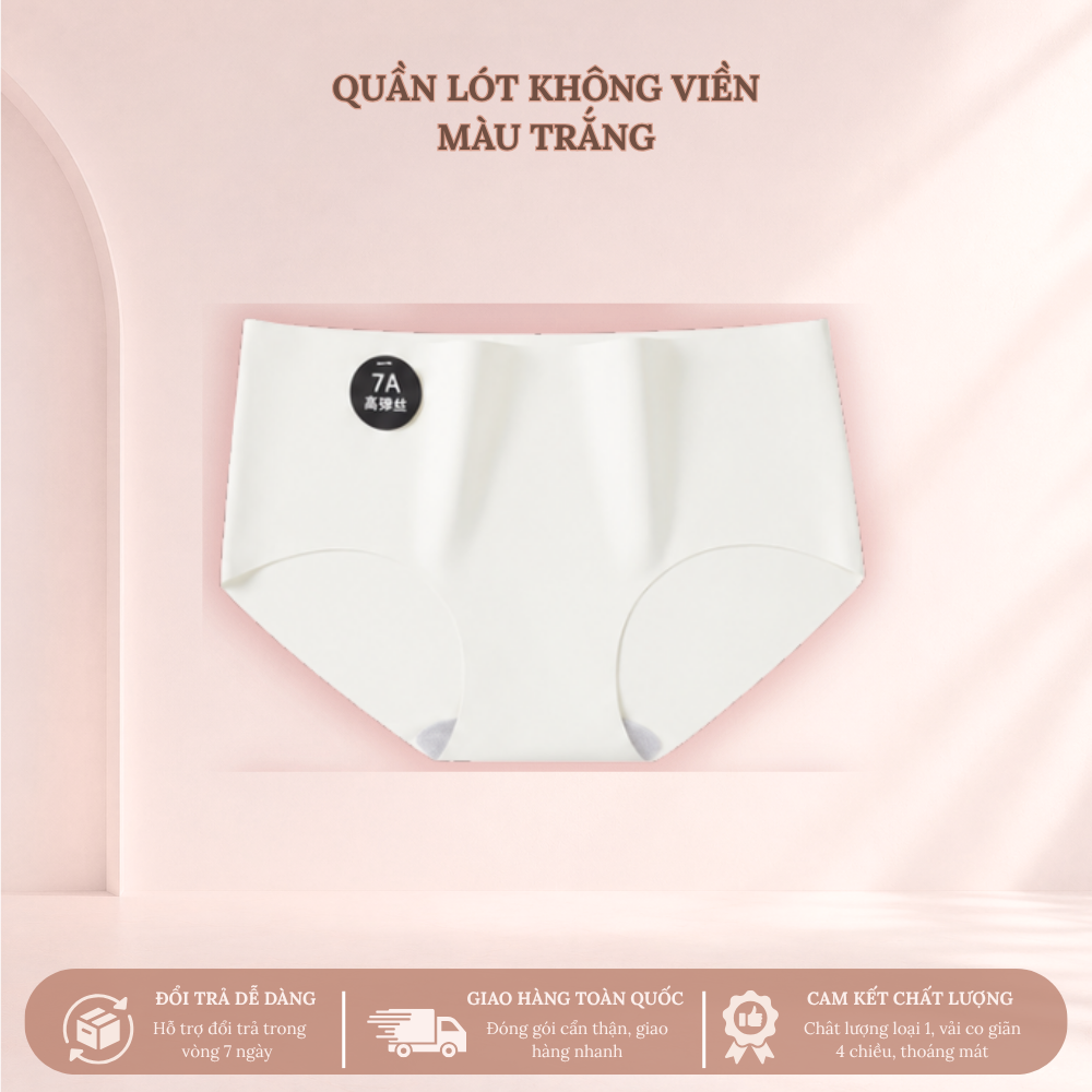 QUẦN LÓT KHÔNG VIỀN 1 SecretVina Quần Lót Su Đúc Không Đường May Không Viền Mặc Váy Ôm Không Hằn