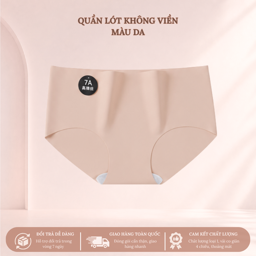 QUẦN LÓT KHÔNG VIỀN 3 SecretVina Quần Lót Su Đúc Không Đường May Không Viền Mặc Váy Ôm Không Hằn