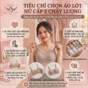 Áo Lót Nữ Cấp 2 – Lựa Chọn Tự Tin Trong Tuổi Dậy Thì Áo lót nữ cấp 2