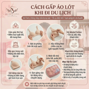 Cách gấp áo lót nữ