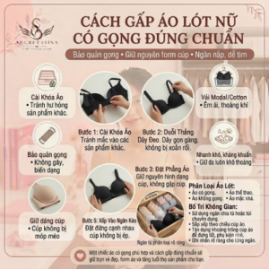 Cách gấp áo lót nữ