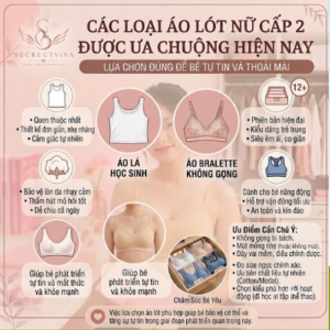 Áo Lót Nữ Cấp 2 – Lựa Chọn Tự Tin Trong Tuổi Dậy Thì Áo lót nữ cấp 2