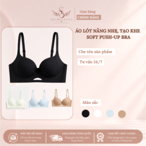 SecretVina Áo Lót Nâng Ngực Tự Nhiên Mút Mỏng Tôn Dáng Không Gọng Không Gò Bó