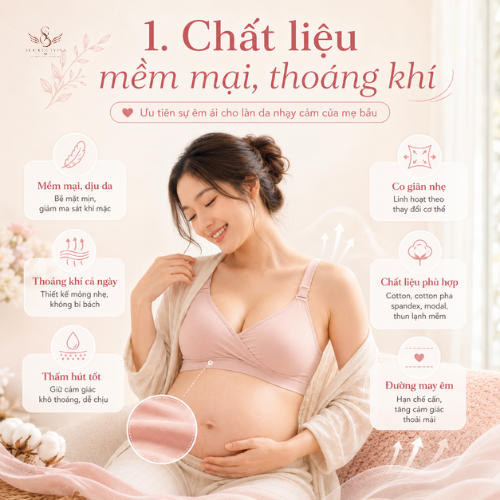 Áo ngực bầu: Cách chọn áo nâng đỡ nhẹ nhàng, thoải mái cho mẹ trong thai kỳ áo ngực bầu
