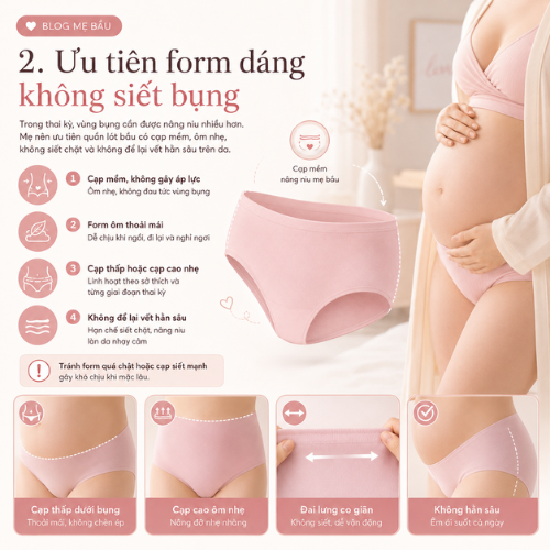 Đồ lót bầu: Cách chọn nội y mềm mại, thoải mái và an toàn cho mẹ trong thai kỳ Đồ lót bầu