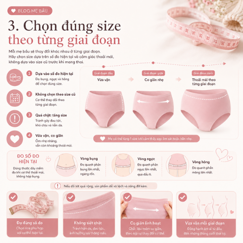 Đồ lót bầu: Cách chọn nội y mềm mại, thoải mái và an toàn cho mẹ trong thai kỳ Đồ lót bầu